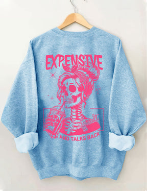 Sweat-shirt cher, difficile et parle en retour