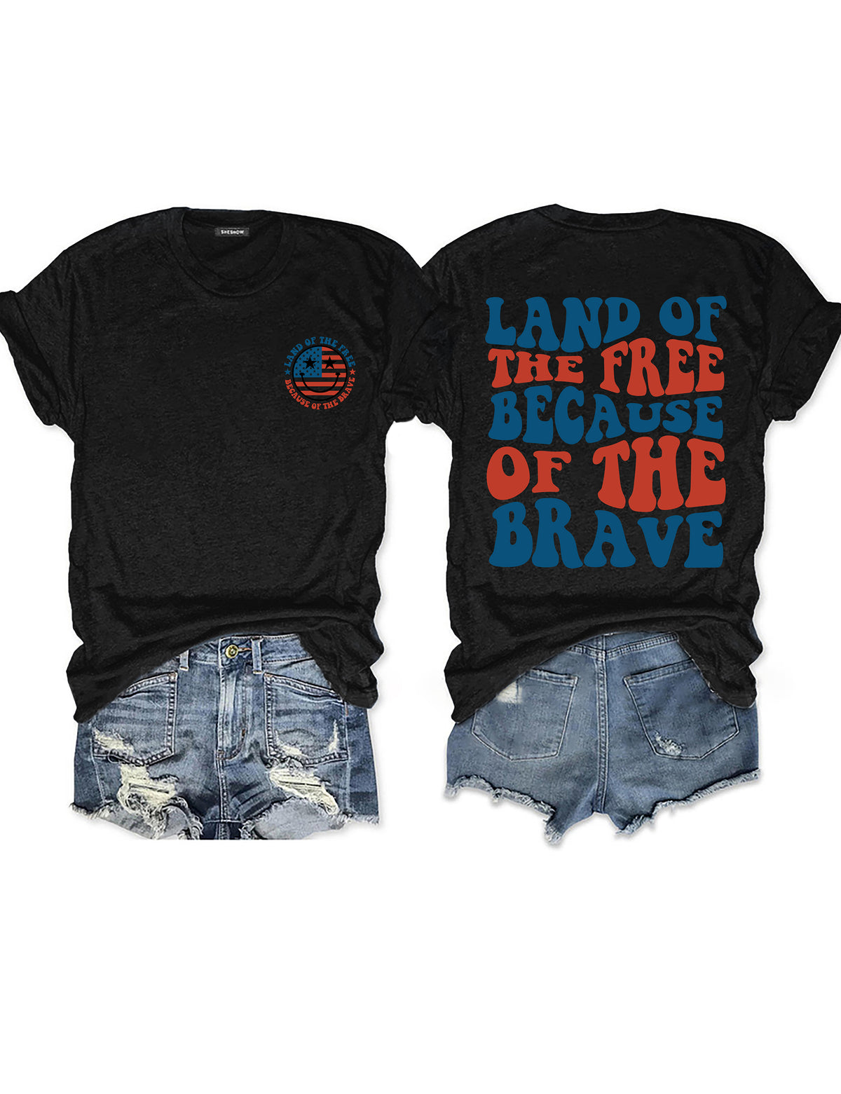 T-shirt America Land Of The Free grâce au courageux
