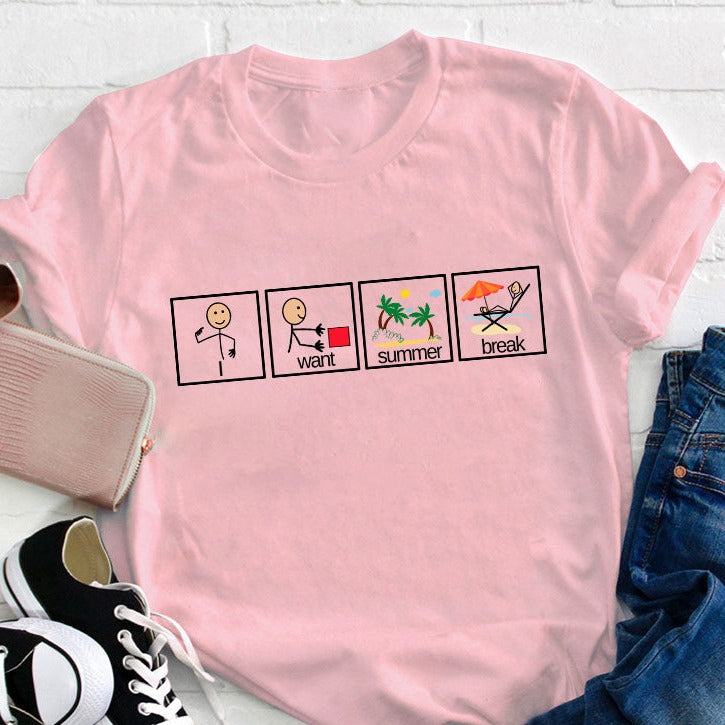 Je veux un t-shirt pour professeur de vacances d'été