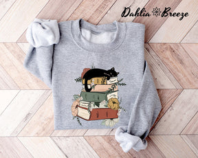 Livres et chats Sweatshirt bookish