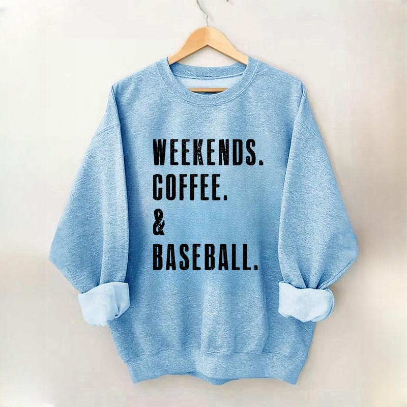Sweat-shirt café et baseball du week-end