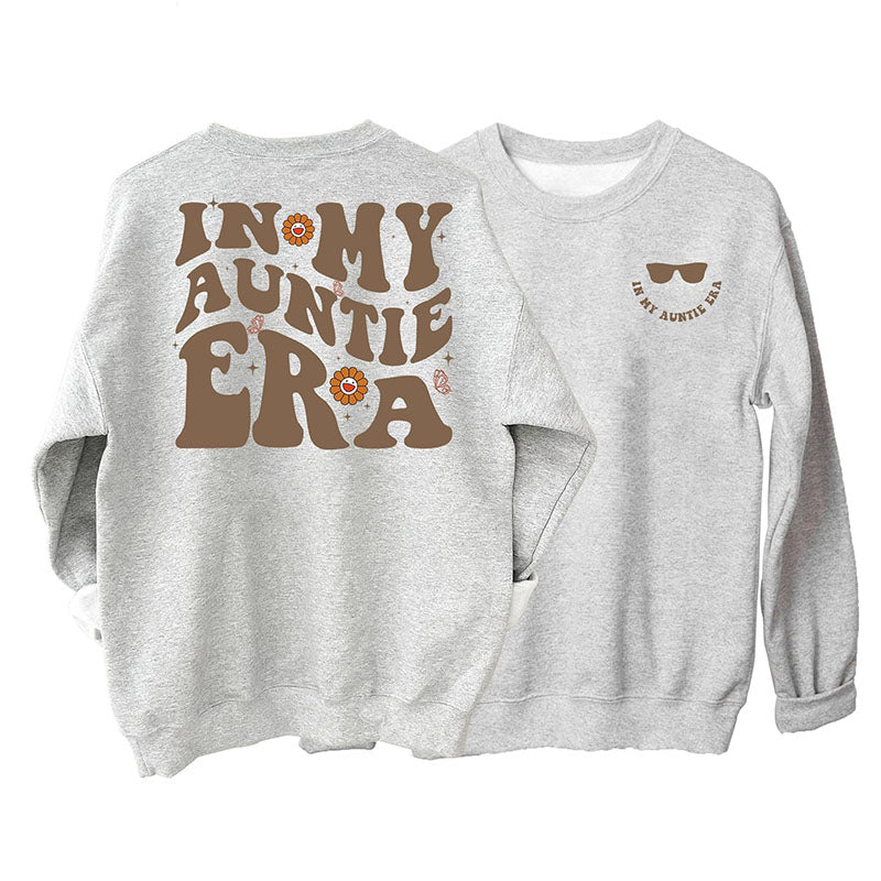 In meiner Tante-Ära-Sweatshirt mit Glasdruck