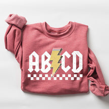 Sweat-shirt rétro pour professeur ABCD