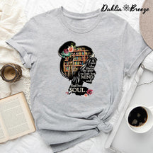 T-shirt Dans la bibliothèque, elle va perdre la tête