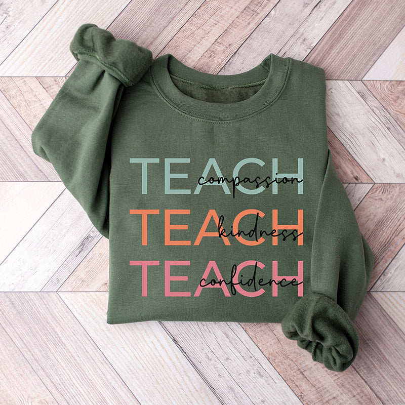 Sweat-shirt pour professeur de compassion, de gentillesse, de confiance