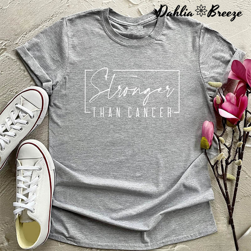 T-shirt Plus fort que le cancer