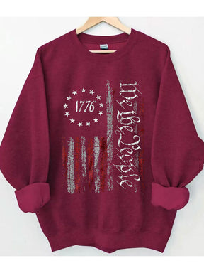 Sweat-shirt drapeau américain We The People