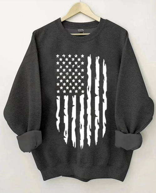 Sweat-shirt drapeau américain