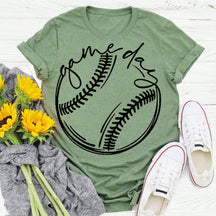 T-shirt imprimé jour de match de baseball