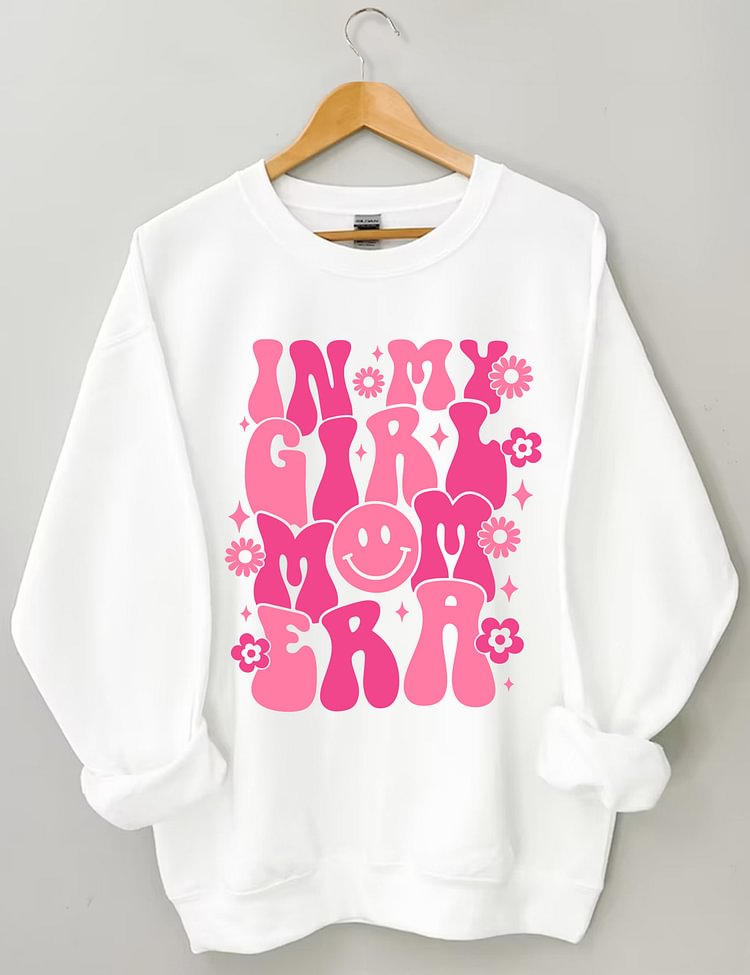 In My Girl Mom Era - Sweat-shirt à imprimé floral