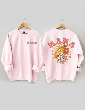 Sweat-shirt tendance Floral Mama