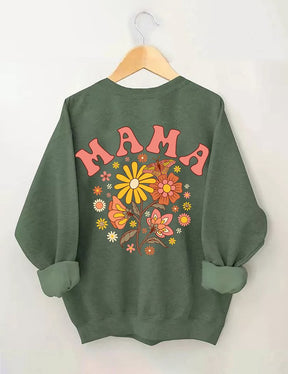 Sweat-shirt tendance Floral Mama