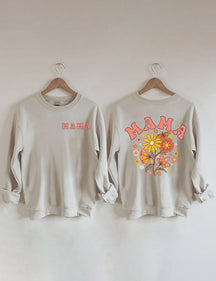 Sweat-shirt tendance Floral Mama