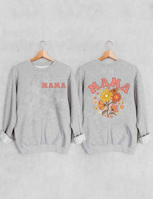 Sweat-shirt tendance Floral Mama