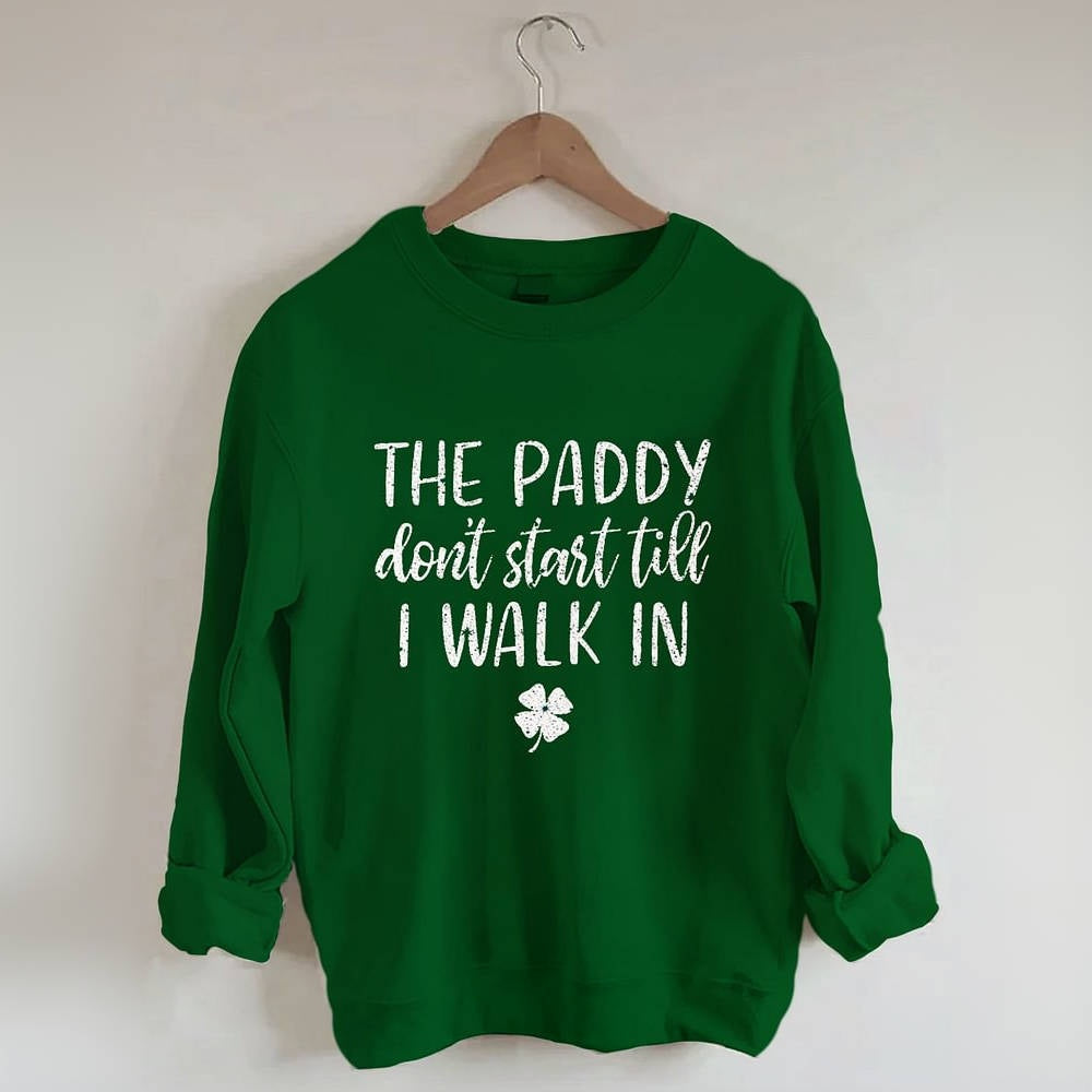 Sweat-shirt amusant à col rond pour la Saint-Patrick