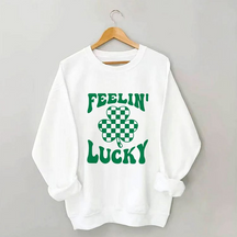 Sweat-shirt Se sentir chanceux pour la Saint-Patrick