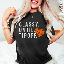 T-shirt de basket-ball chic jusqu'à l'avertissement