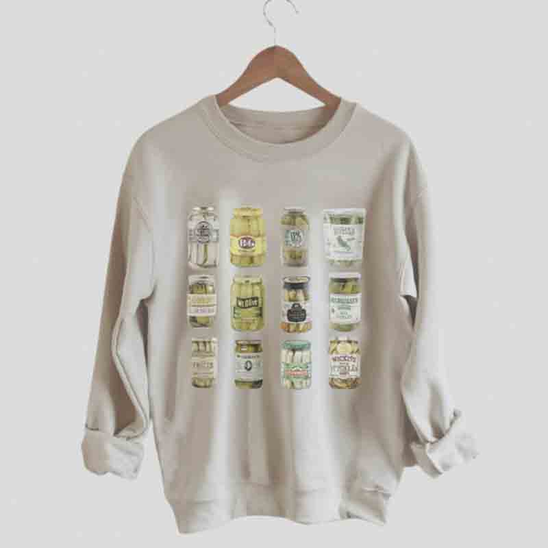Sweatshirt mit eingemachten Gurken 