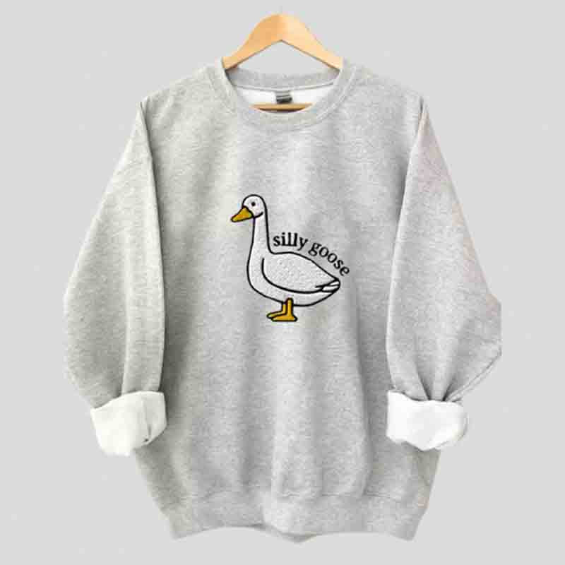 Sweatshirt mit Silly Goose-Print 