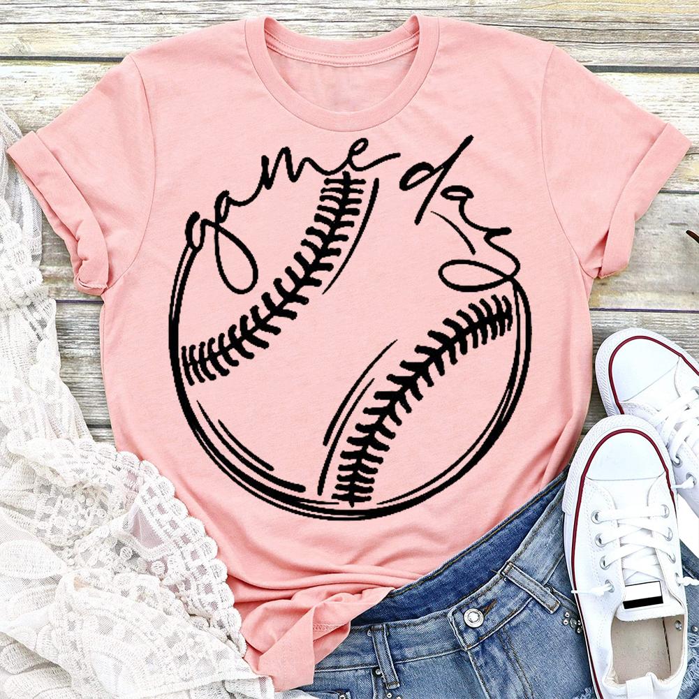 T-shirt imprimé jour de match de baseball
