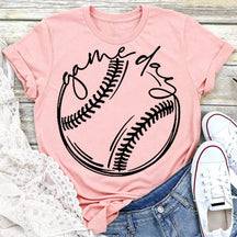 T-shirt imprimé jour de match de baseball