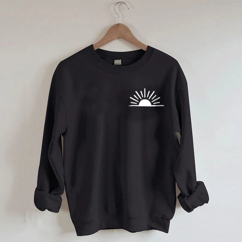 Sweat-shirt Je t'aime plus qu'un coucher de soleil californien