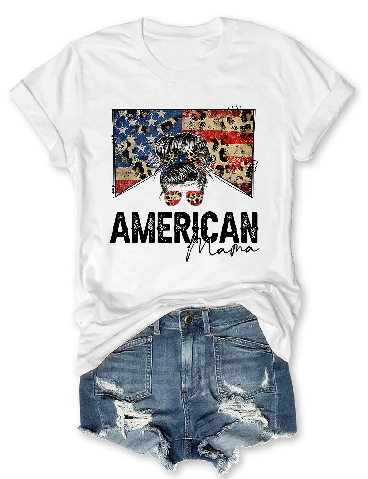 T-shirt maman américaine