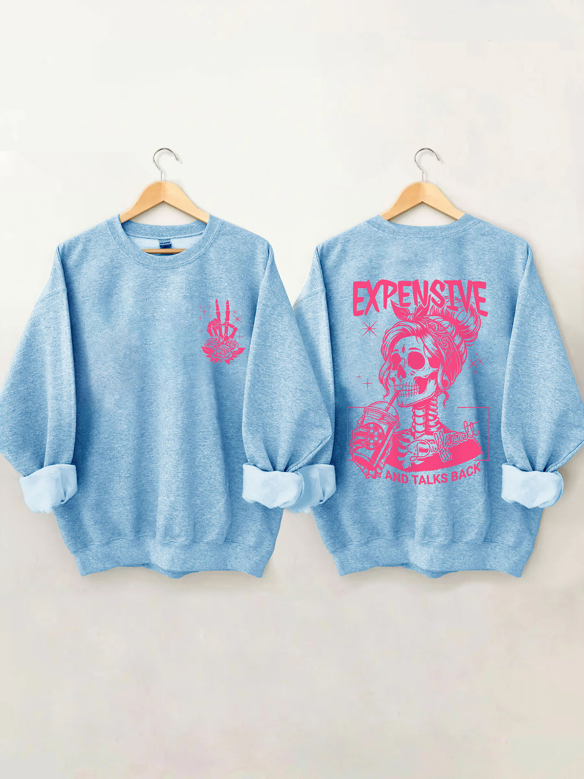 Sweat-shirt cher, difficile et parle en retour