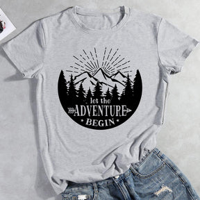Let The Adventure Begin Hiking T-shirt