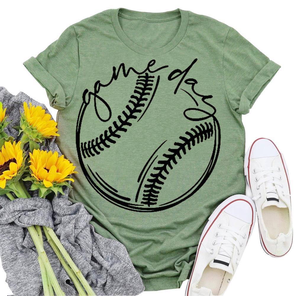 T-shirt imprimé jour de match de baseball