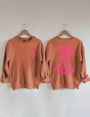 Sweat-shirt cher, difficile et parle en retour
