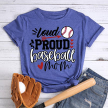 T-shirt de maman de baseball fier et bruyant