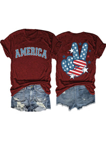 T-shirt drapeau américain