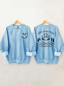 La vie est meilleure au sweat-shirt du lac