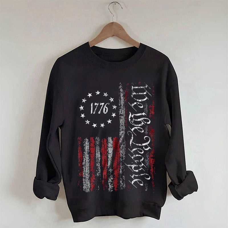 We The People America Flag Sweatshirt
