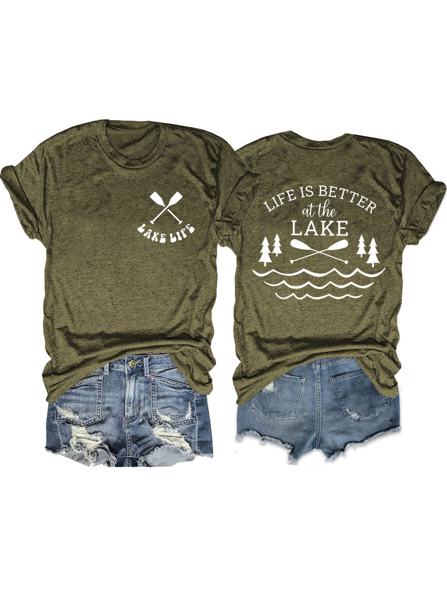 La vie est meilleure au lac T-shirt