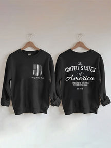 Nous faisons confiance au sweat-shirt drapeau américain