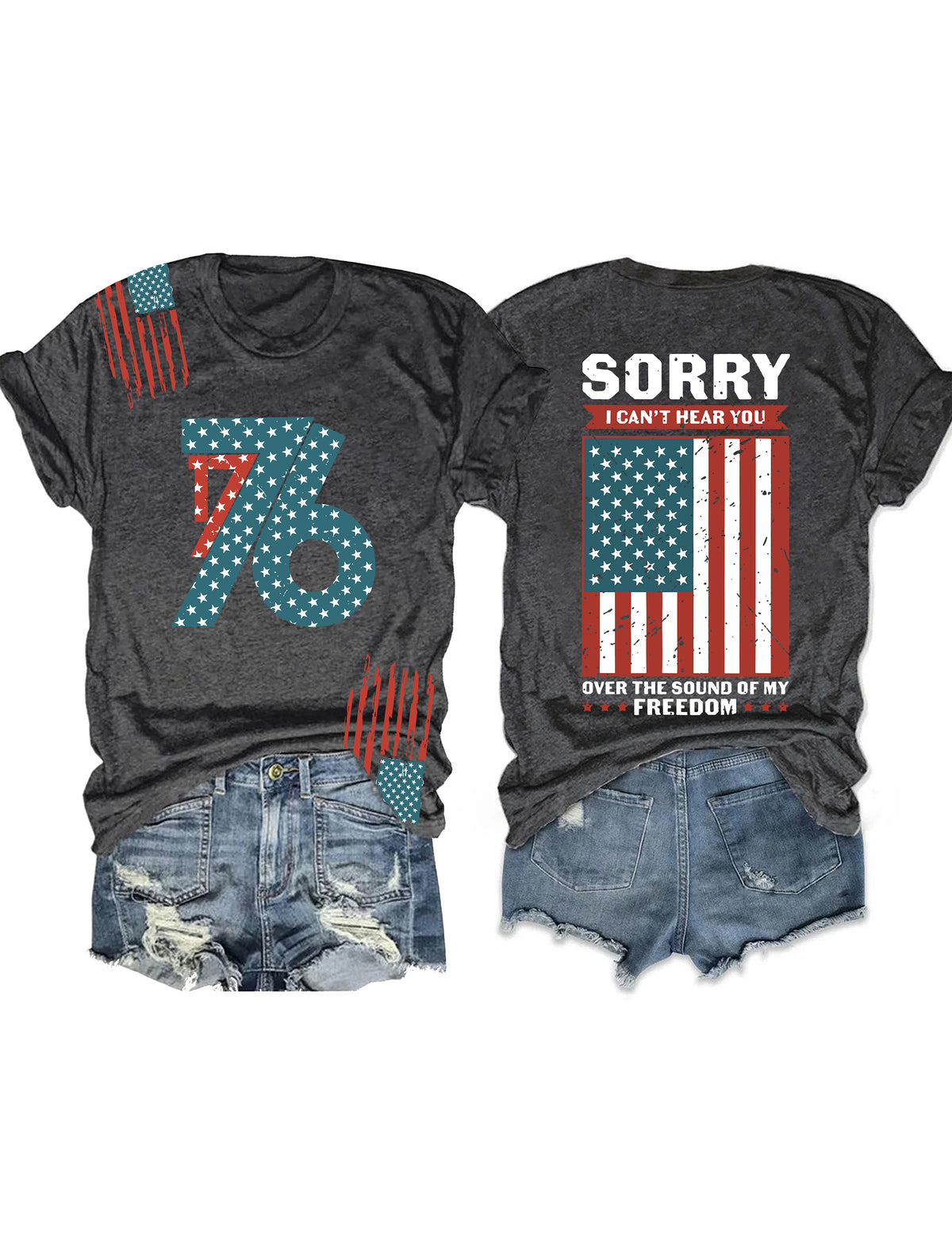 T-shirt Amérique du 4 juillet 1776