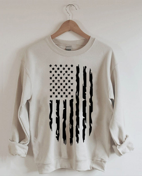 Sweat-shirt drapeau américain
