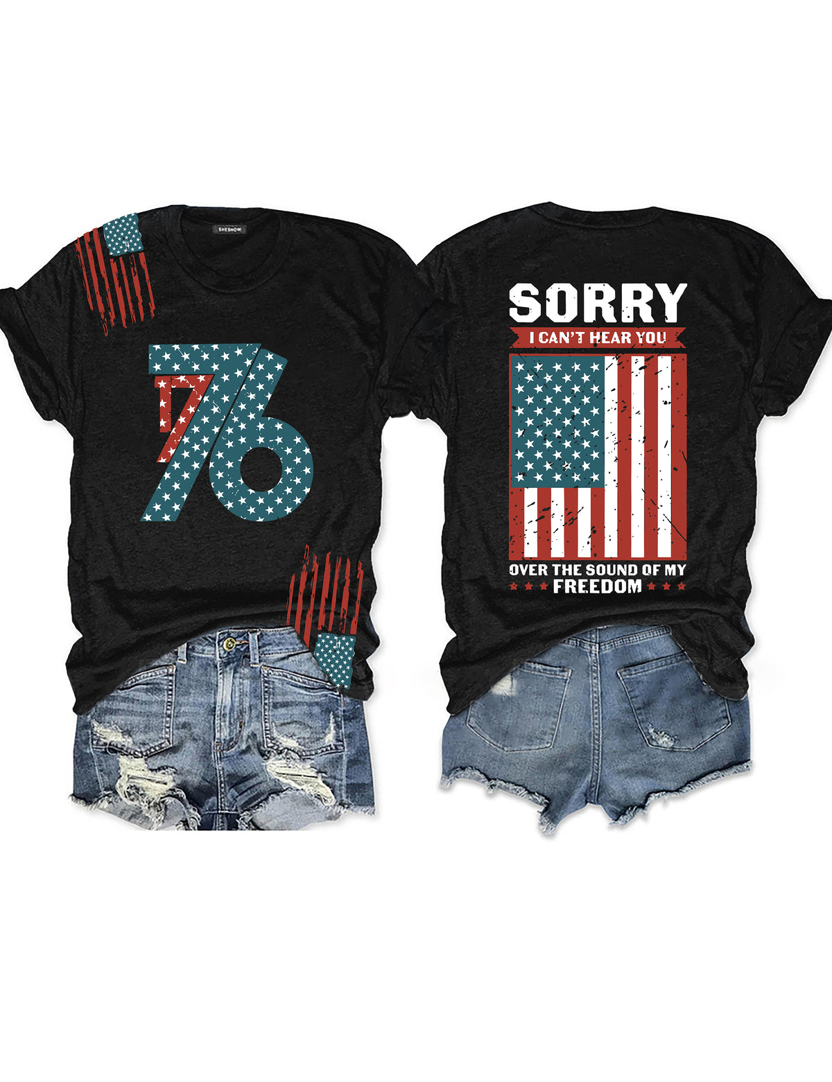 T-shirt Amérique du 4 juillet 1776