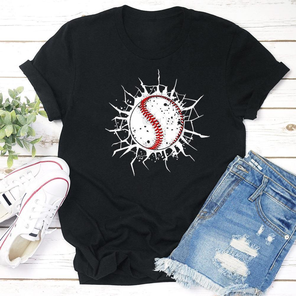 T-shirt Crack de baseball
