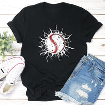 T-shirt Crack de baseball