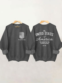 Nous faisons confiance au sweat-shirt drapeau américain