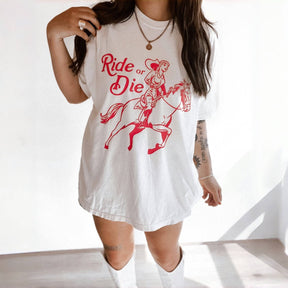 T-shirt Cowgirl Western Ride or Die