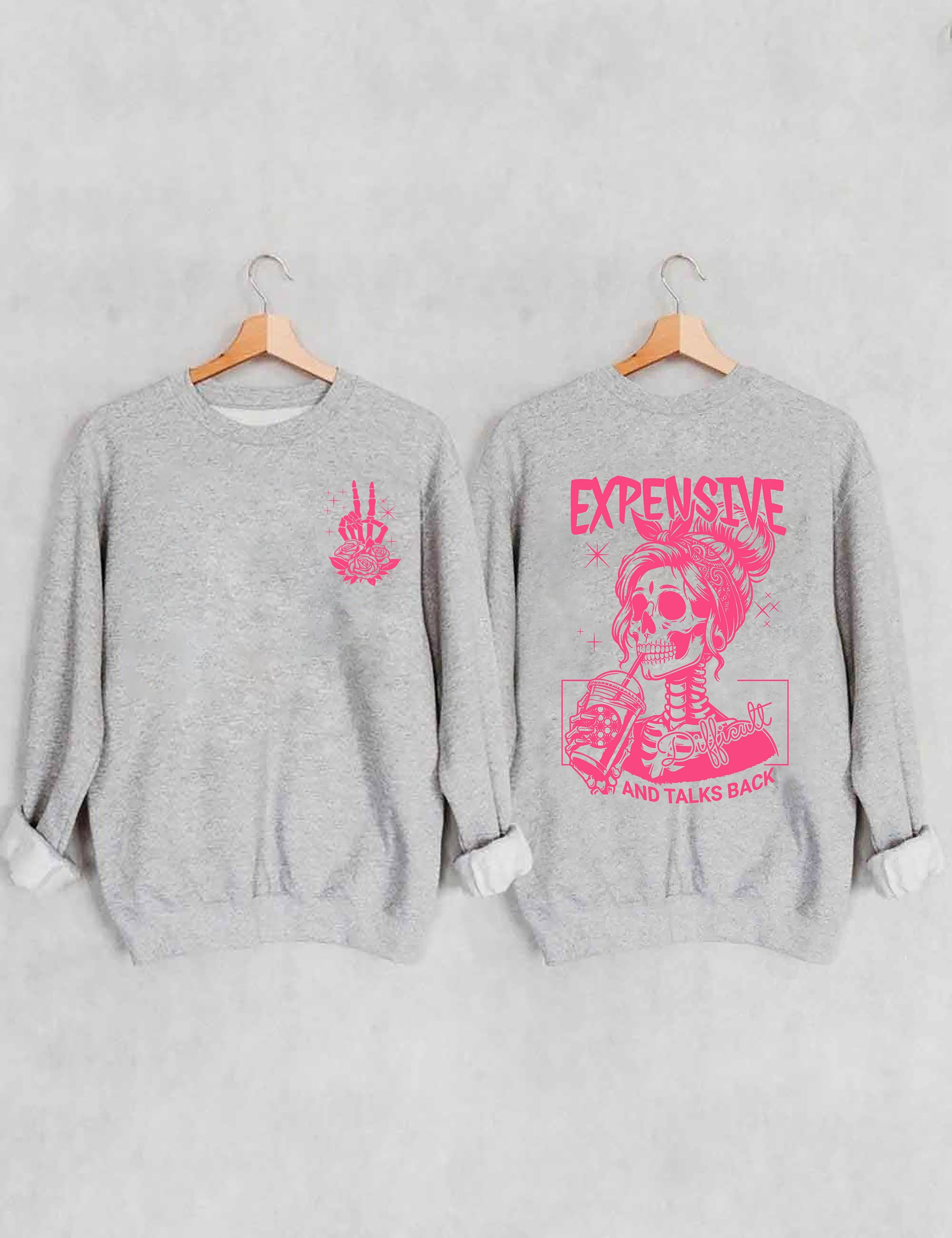 Sweat-shirt cher, difficile et parle en retour
