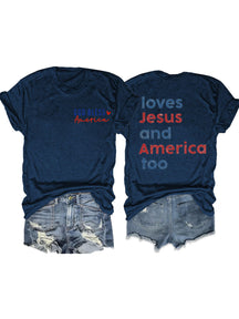 T-shirt aime aussi l'Amérique