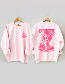 Sweat-shirt cher, difficile et parle en retour