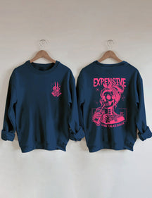 Sweat-shirt cher, difficile et parle en retour