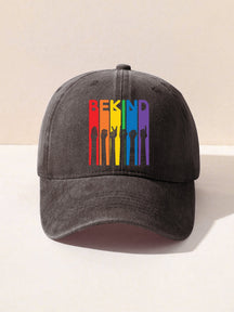 Soyez gentil langue des signes gentillesse fierté arc-en-ciel imprimé chapeau 