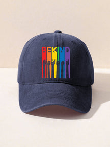 Soyez gentil langue des signes gentillesse fierté arc-en-ciel imprimé chapeau 